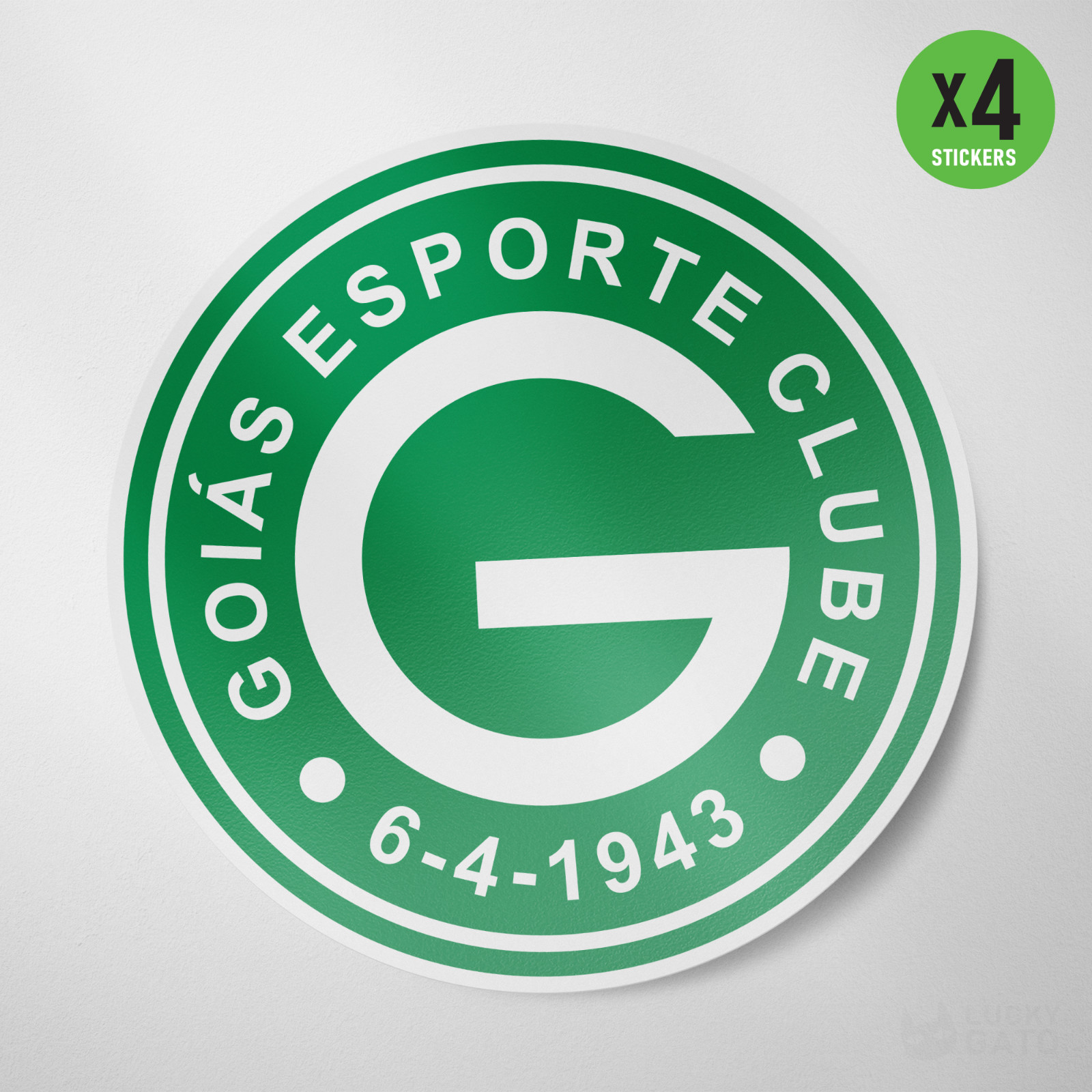 (4 Pack) Goias Clube Brazil Vinyl Sticker Decal Calcomania Adesivo Goiás