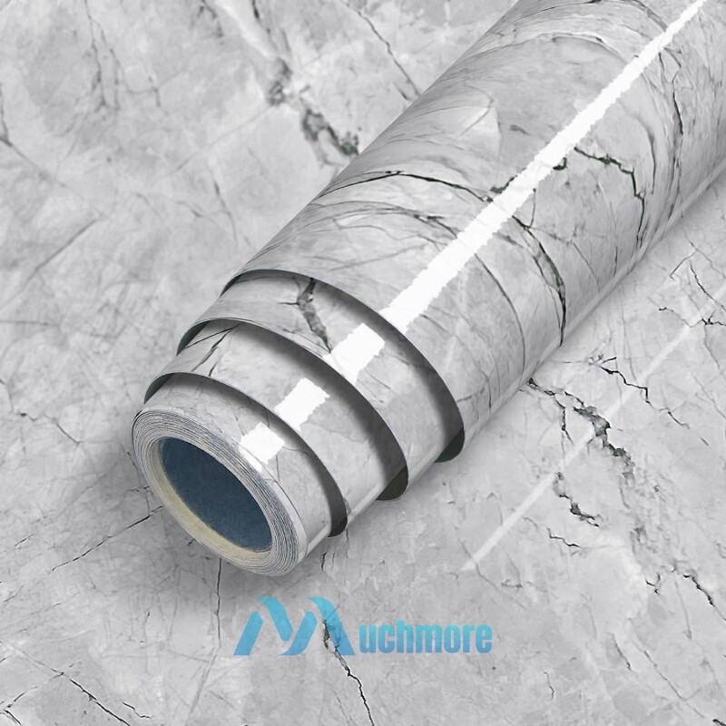 10ft Self Adhesive Wallpaper Roll Marble Paper Peel & Stick Kitchen Countertop
