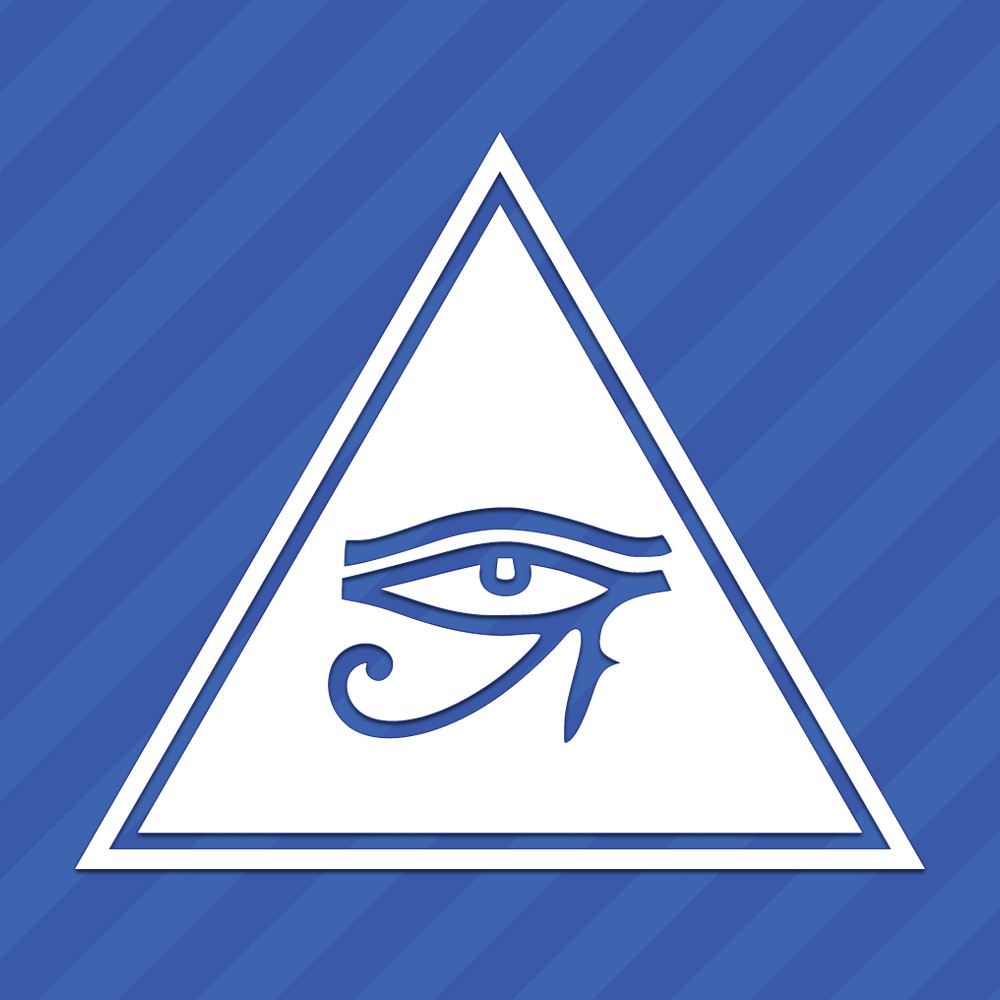 Eye Of Horus Triangle Vinyl Decal Sticker Egyptian Pagan