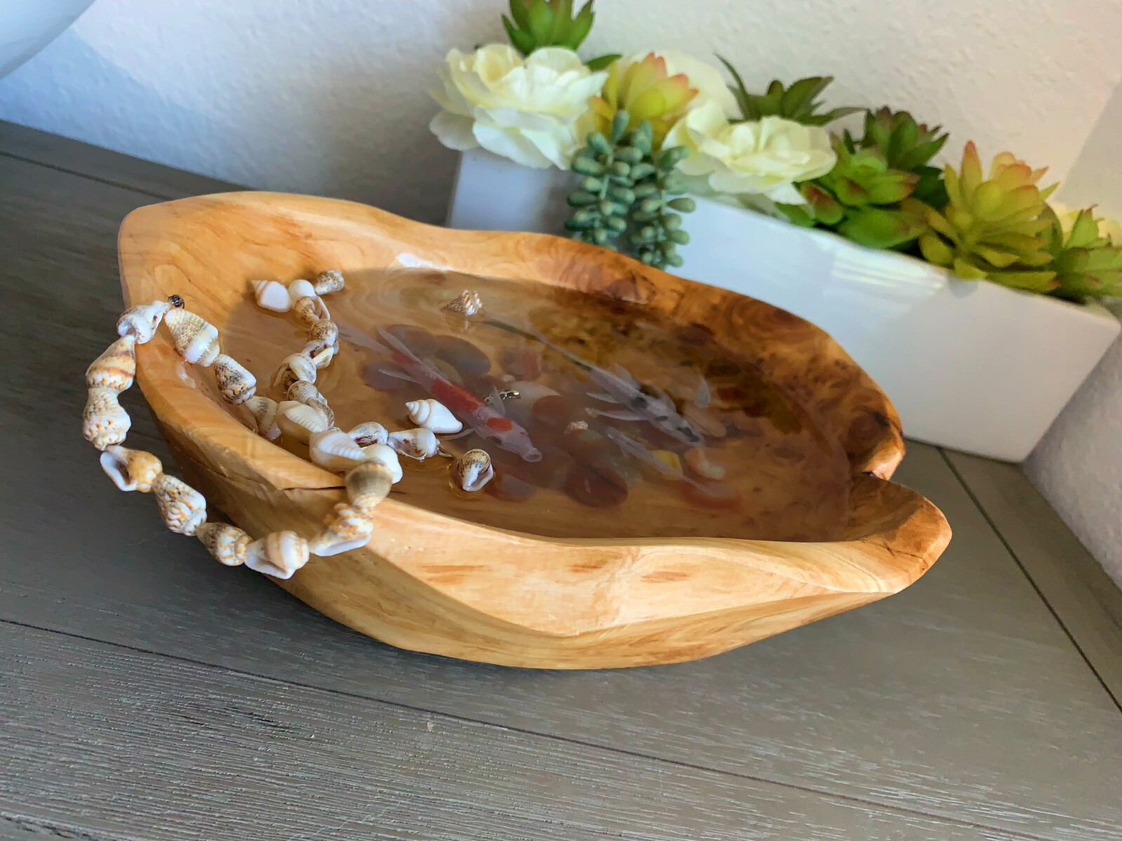 Hand Painting Resin Fish Art- Kois-3D Hand Painting Art