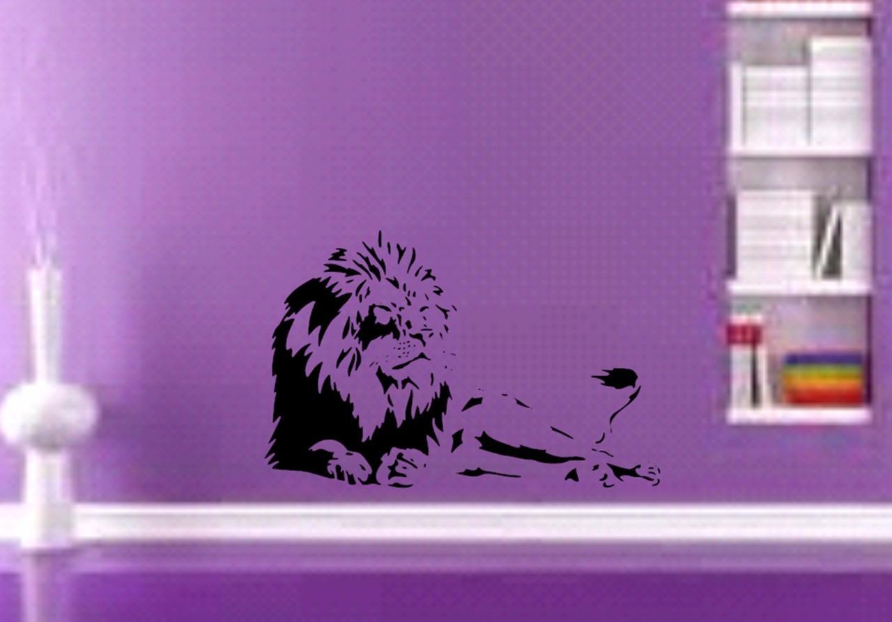 NEW Lion Africa Safari Zoo Animal Kid Room Wall Art Decor Vinyl Decal Sticker