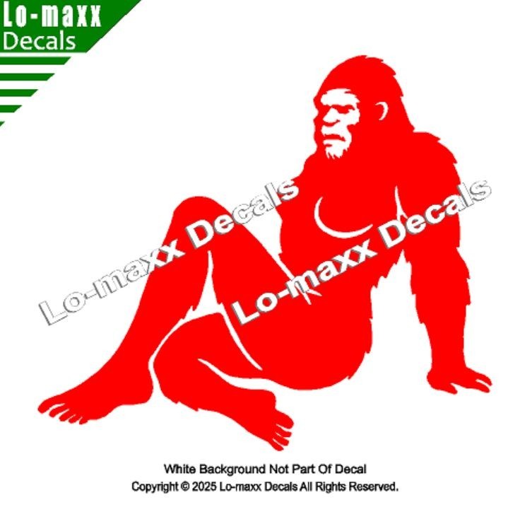 Sassy Squatch Bigfoot Vinyl Decal Funny Die Cut Sticker for Car Laptop Toolbox