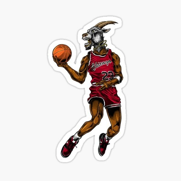 michael jordan basketball nba Sticker Gloss Laminate l Waterproof uv resistant