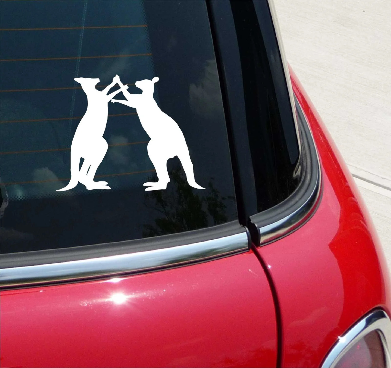 KANGAROOS BOXING FIGHTING GRAPHIC DECAL STICKER ART CAR WALL DECOR