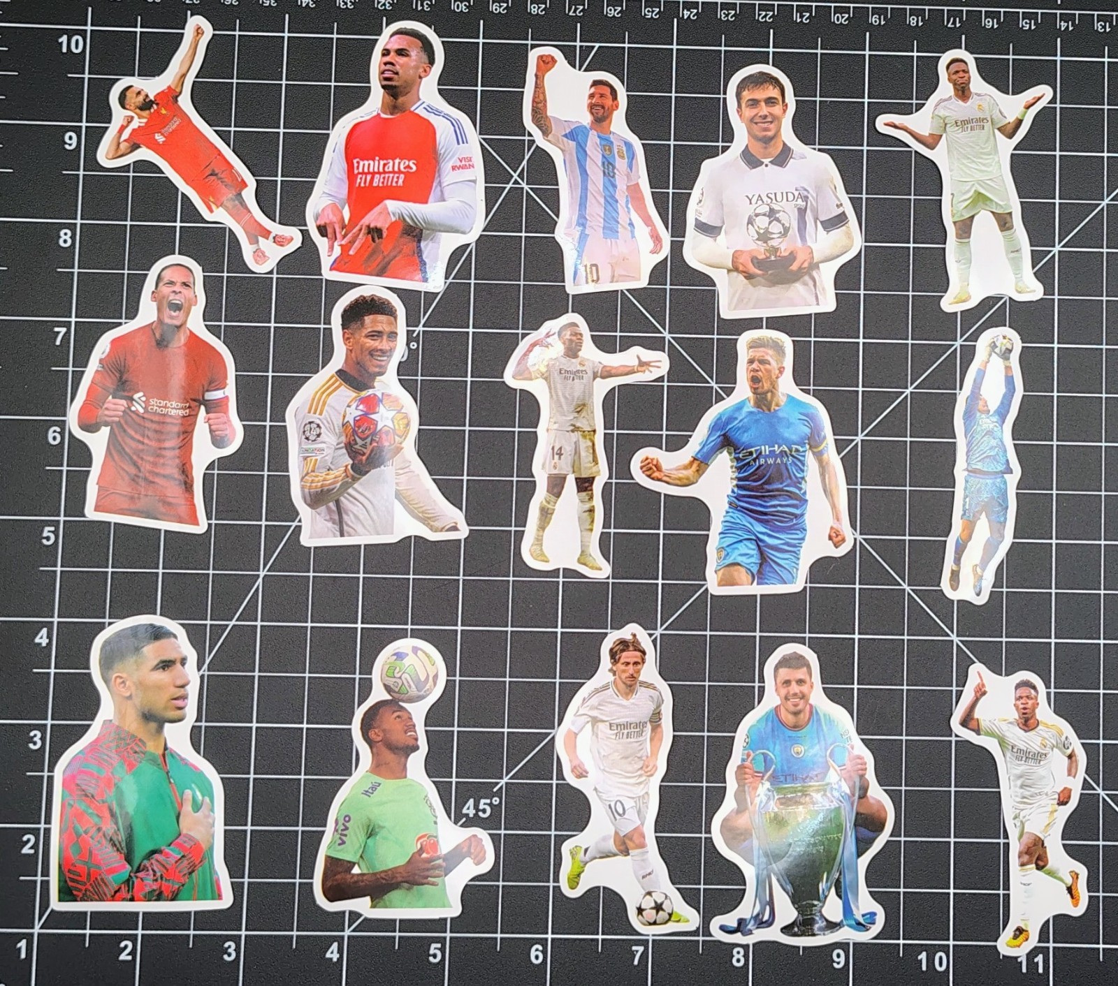 50 Pack World Soccer Star Stickers Vinyl Decals Football Legend Athlete Goal Lot