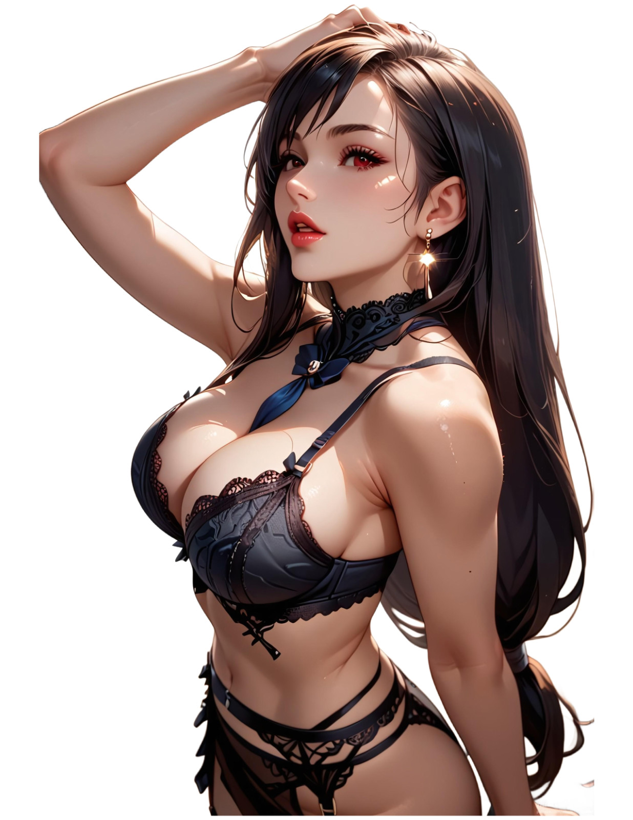 Tifa 5" Vinyl Sticker Sexy Ecchi Waifu Anime Car Laptop Skateboard Luggage