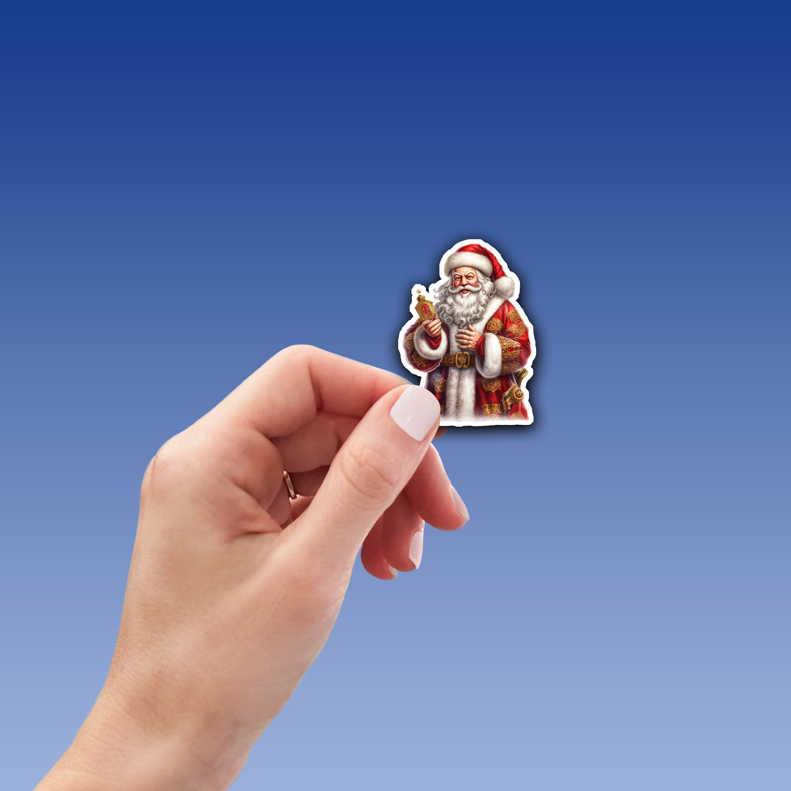 Santa Claus Vinyl Sticker – Bring the Magic of Christmas Anywhere