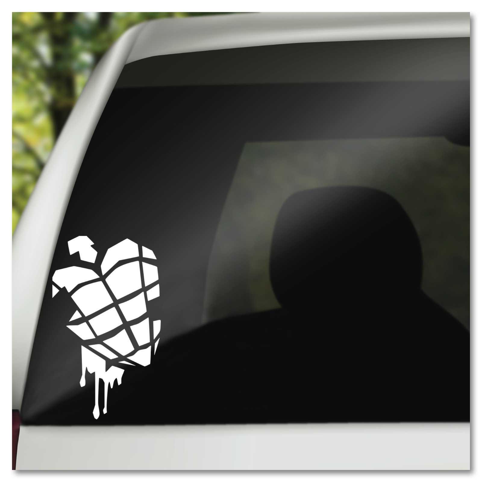 4" Green Day Heart Hand Grenade Music Vinyl Decal Sticker