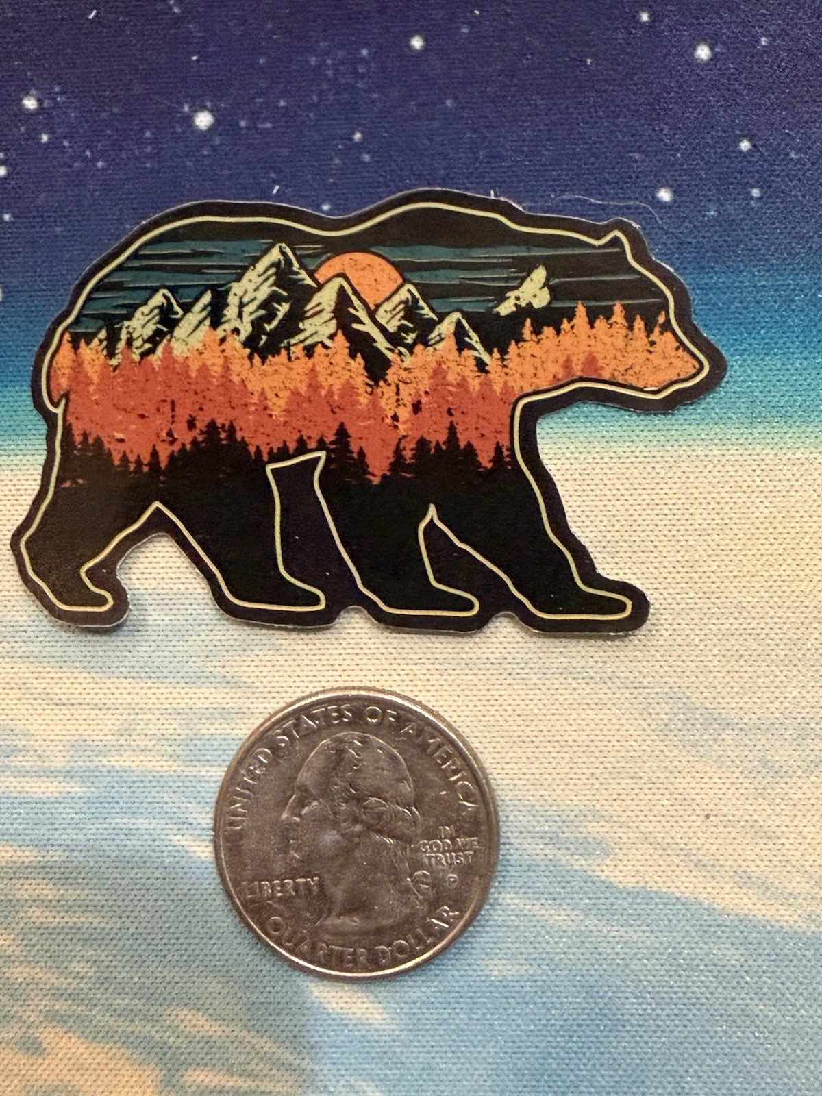 Outdoors Hiking Camping Adventure Nature Mountain Forest Trail Sticker Decal