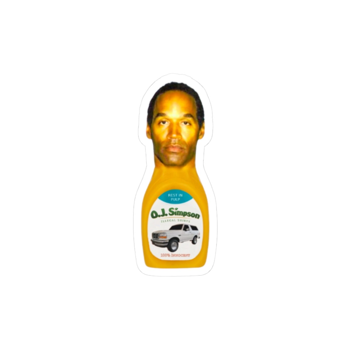 OJ – Orange Juice – Simpson – Sticker