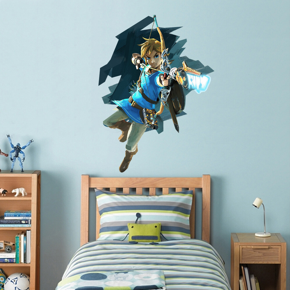 Link Legend Of Zelda Wall Sticker Decal DIY Decor Art Mural Huge Giant WC34