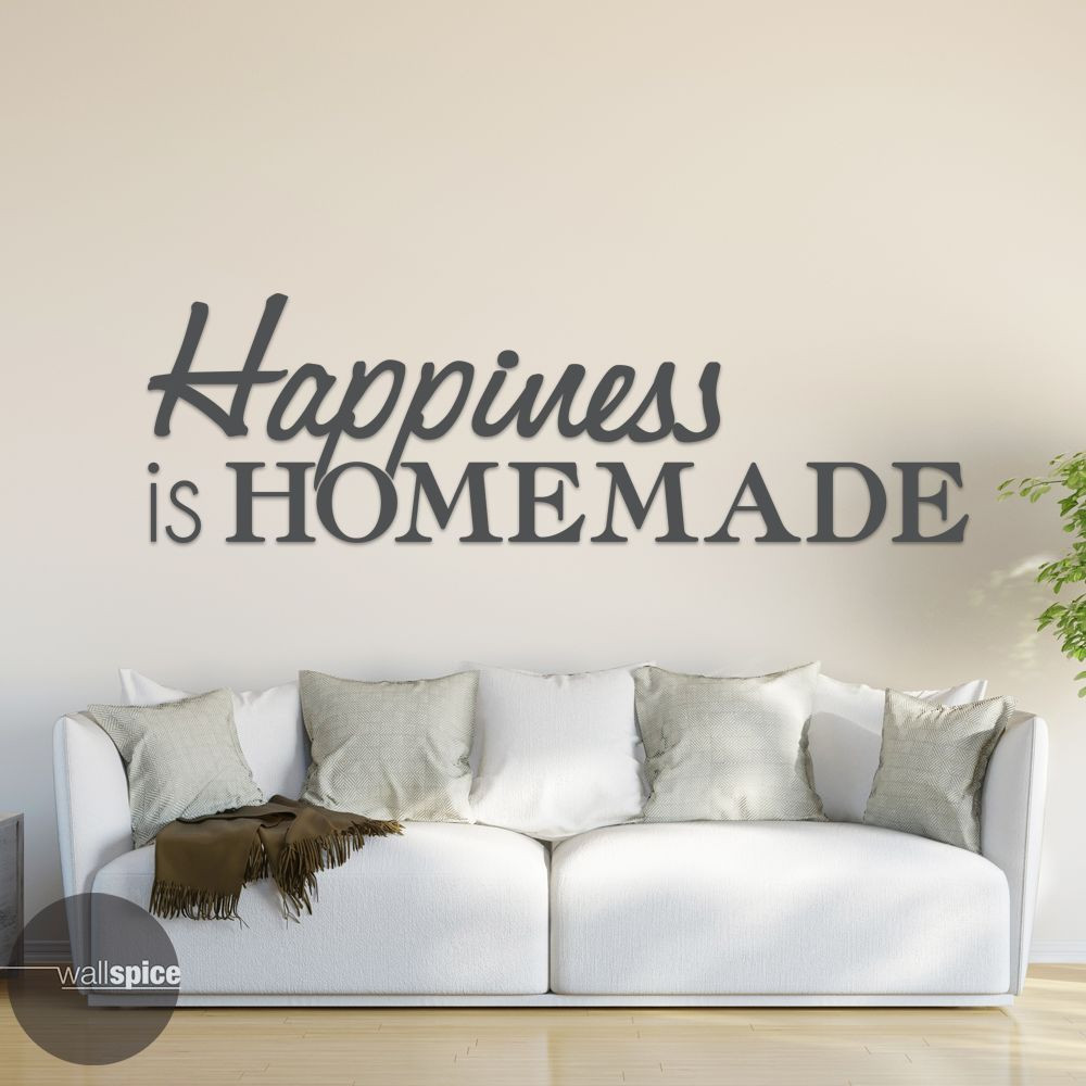 Happiness Is Homemade Vinyl Wall Decal Sticker