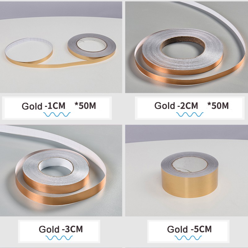 Decors Car Metal Brushed Sticker Self-adhesive Vinyl Tape Film Wrap Sticker