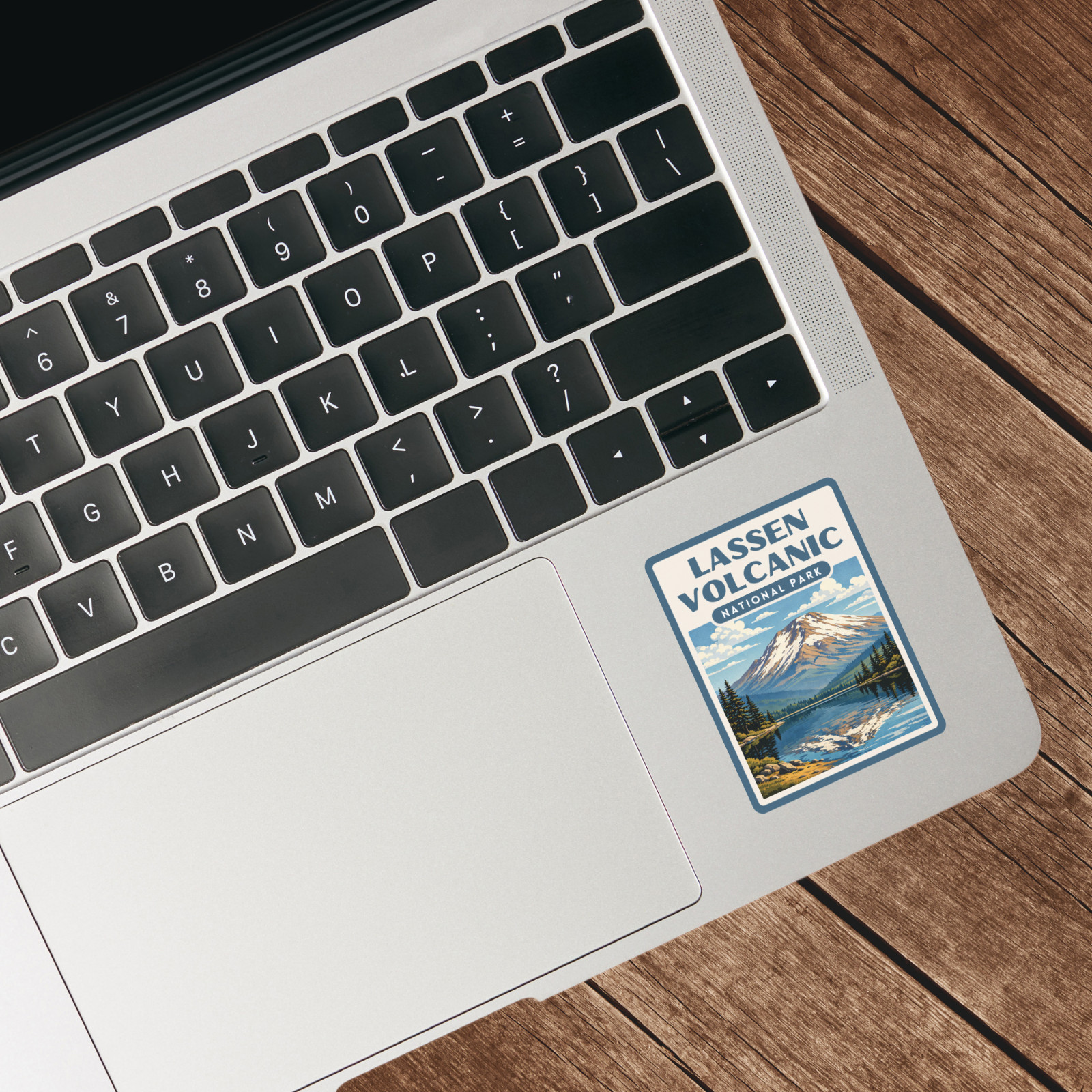 Lassen Volcanic National Park Sticker Retro Screen Print Vinyl California Decal