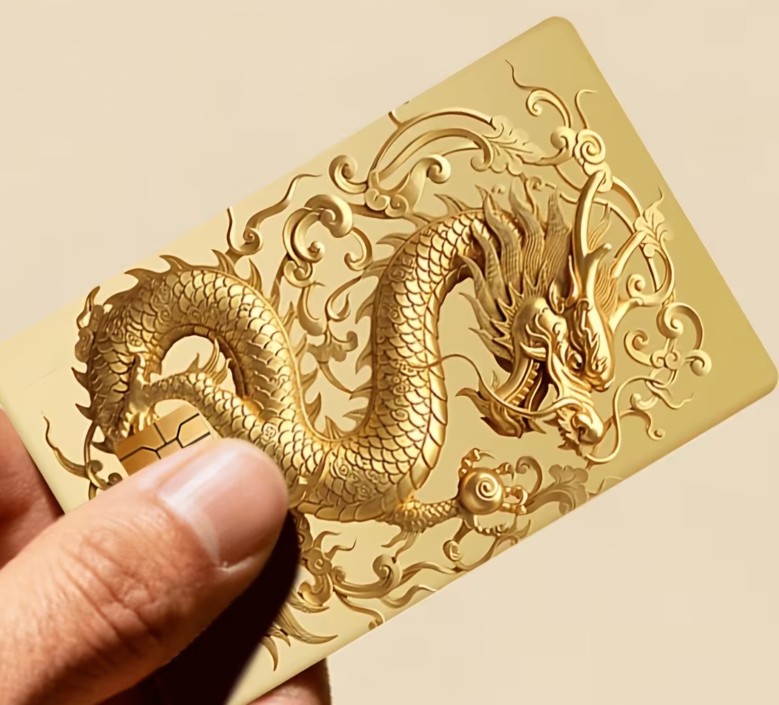 Golden Dragon Credit Card Skin Sticker Free Shipping US Seller