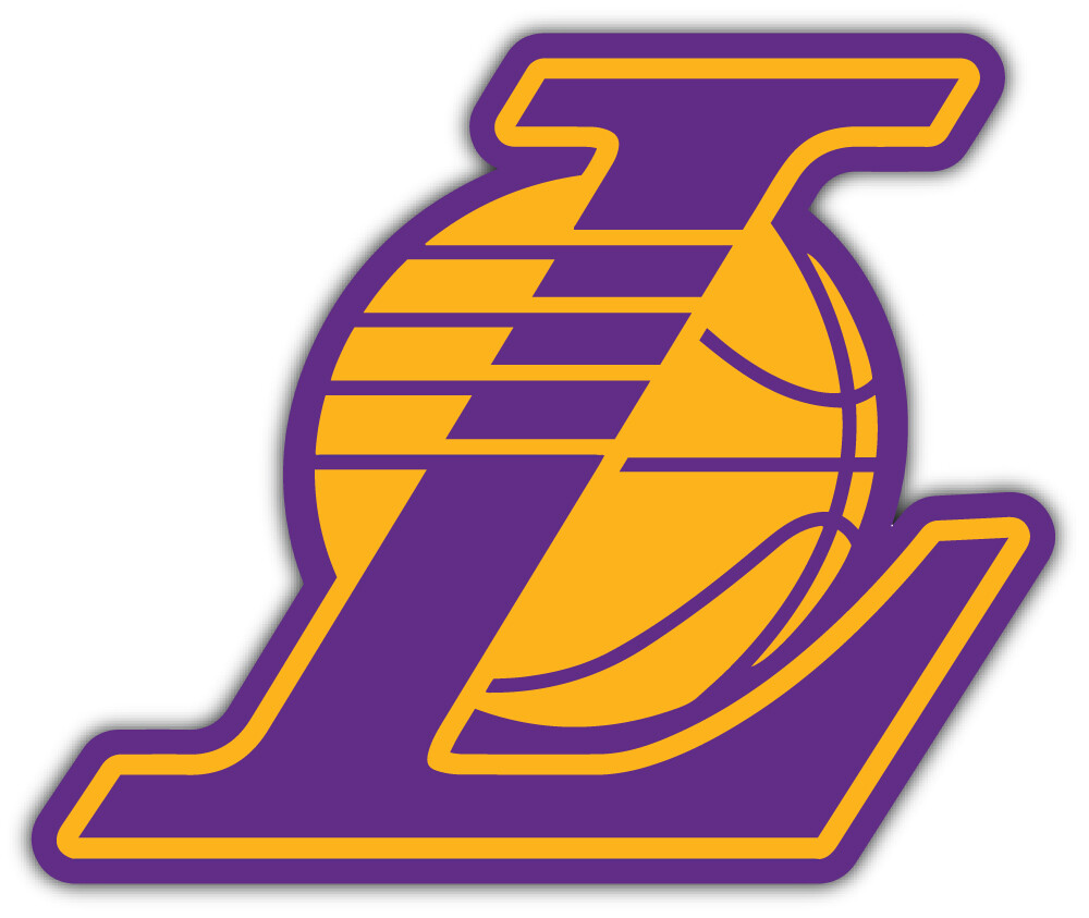 Los Angeles Lakers NBA Basketball Car Bumper Sticker Decal "SIZES" ID:11