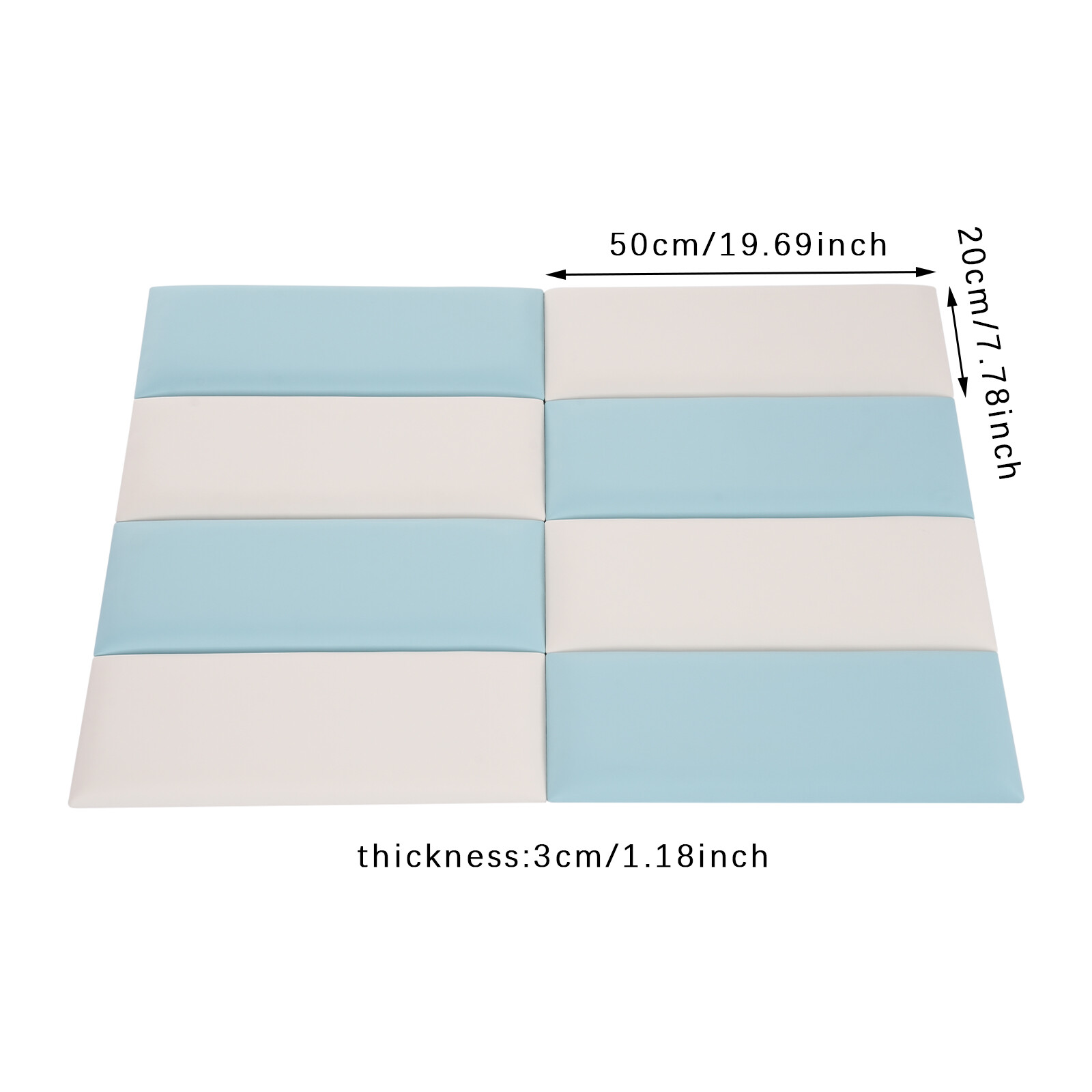 Wall Panels Pack of 8 Self-Adhesive Wall Panel, Anti-collision Wall Padding