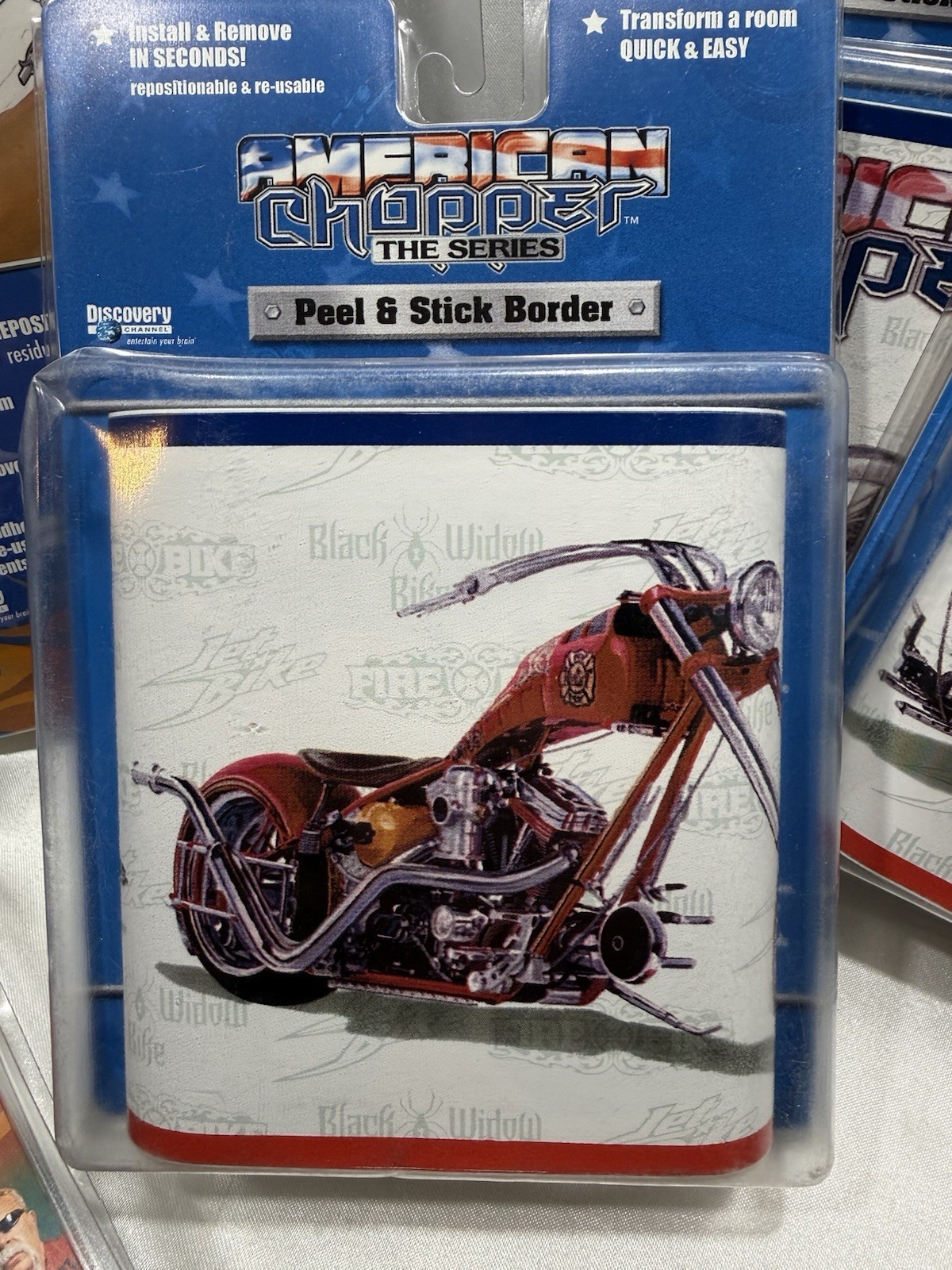 (6 PACK) American Chopper 2-Peel & Stick Wall Decor Accents AND 4-Borders