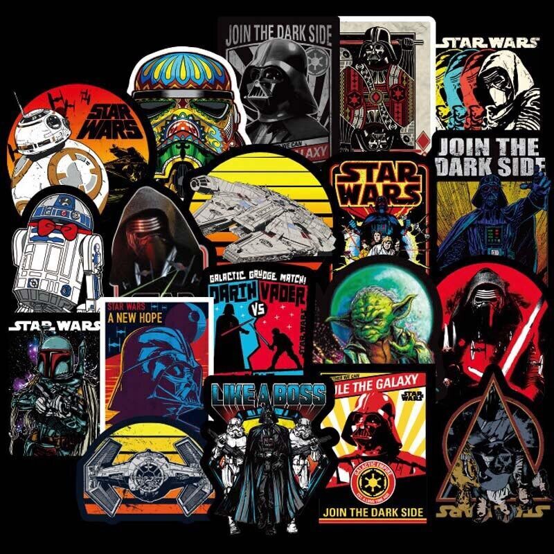 200Pcs Star Wars Vinyl Stickers Pack Bomb Laptop Skateboard Luggage Decals Lot