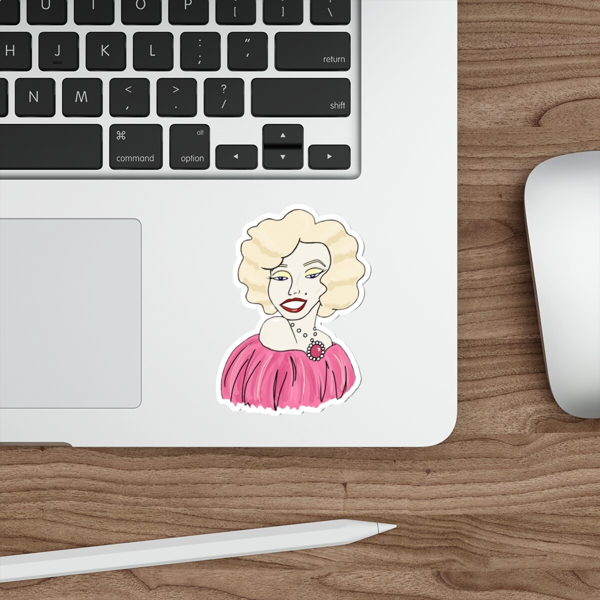 “So Marilyn” Illustration Water-resistant Vinyl Die-Cut Old Hollywood Stickers