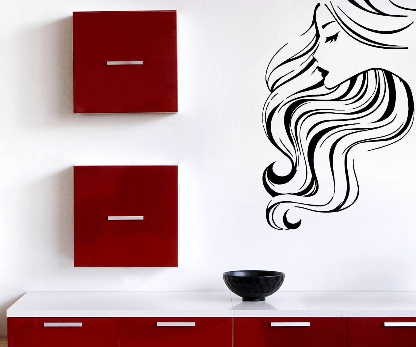 Vinyl Decal Wall Sticker Beautiful Girl Spa Beauty Salon Decor (M619)