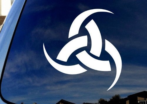 CMI284 Odin-Triple-Horn Car Truck Laptop Sticker Decal 4" Diameter