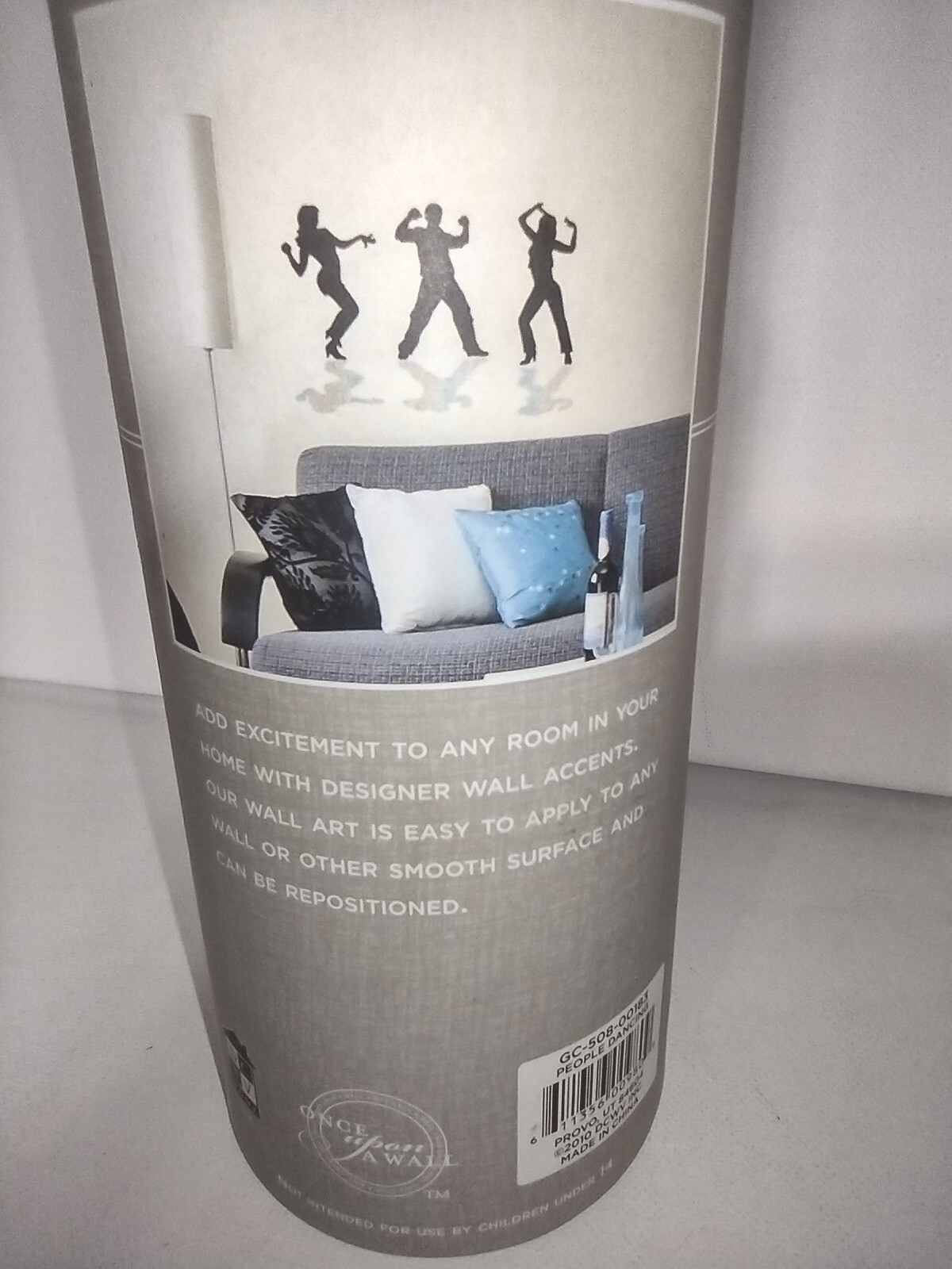 Wall Accents Adhesive Art Foil Designer 2010 People Dancing with Shadows Small