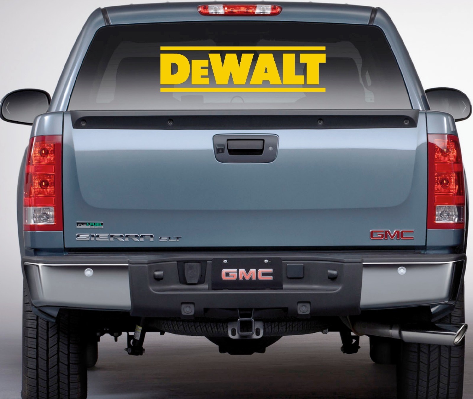 DeWalt Tools Decal Die Cut Vinyl Car Truck Window Tool Box Laptop Sponsor Model