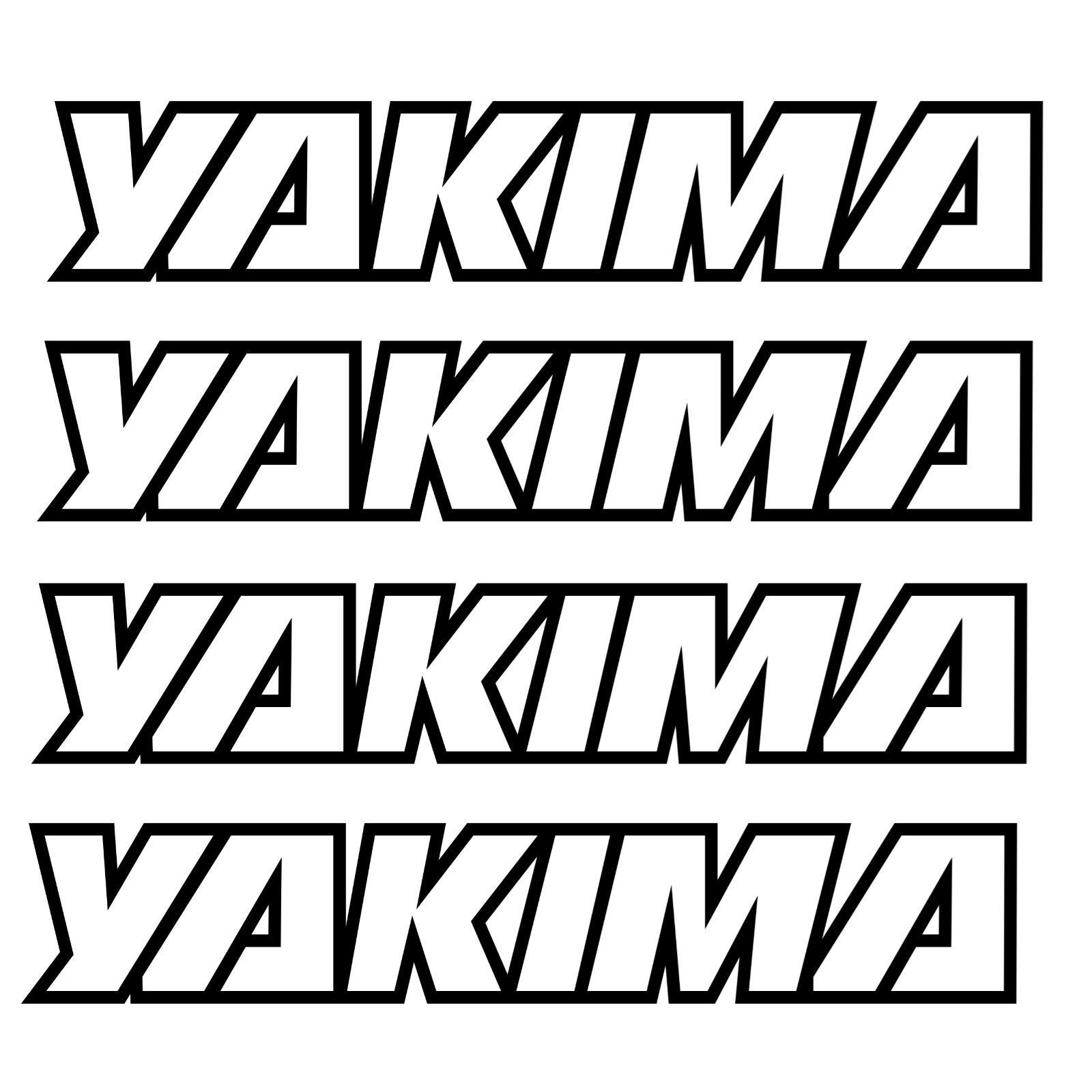 Yakima Bike Rack Roof Rack Bumper Car Window Die cut Vinyl Decal Sticker