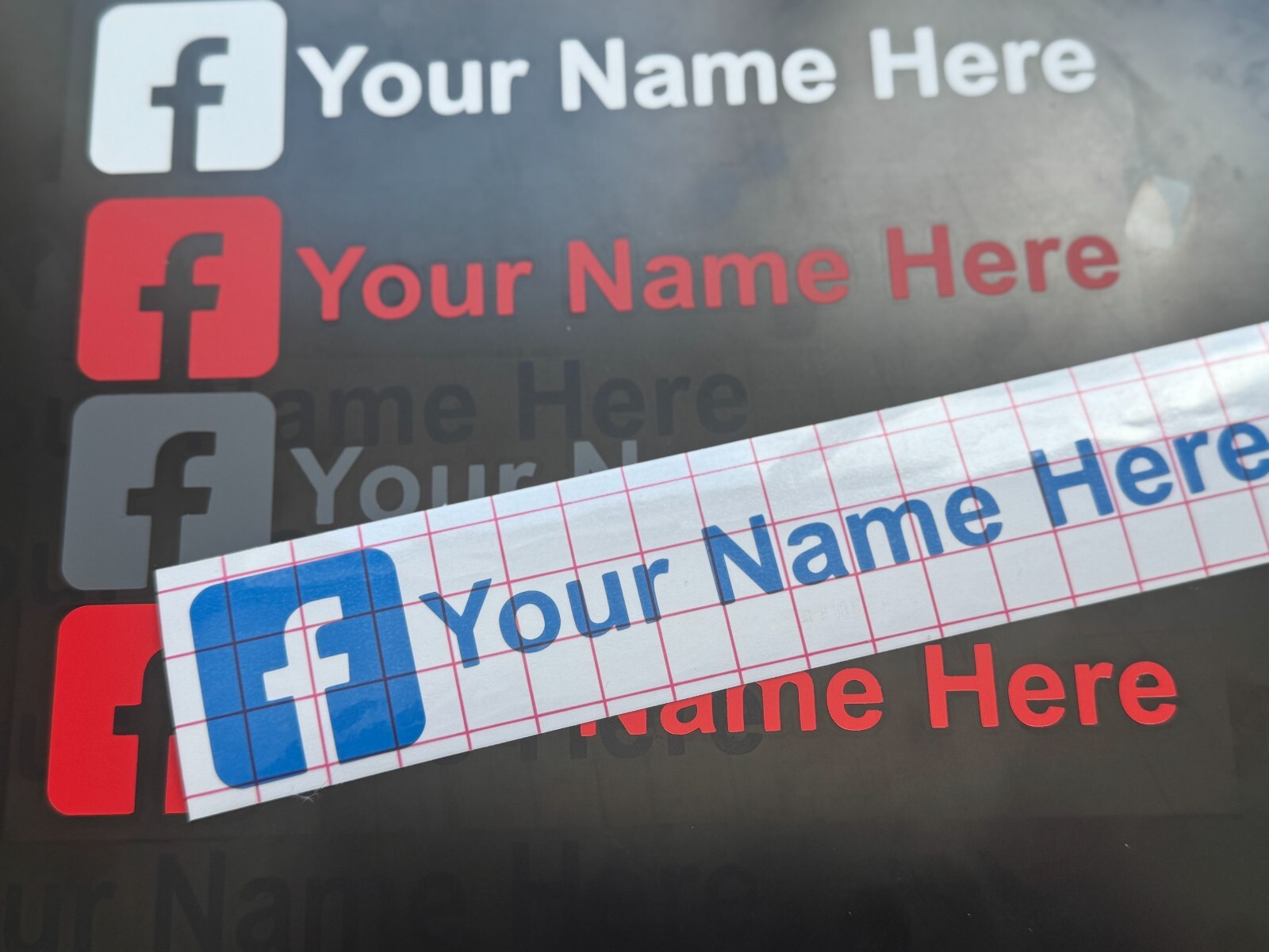 Personalized Facebook Decal / BEST PRICE / FREE SHIPPING / Color & Size Option