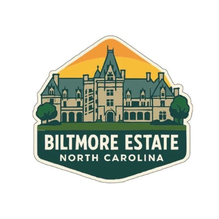 Biltmore Estate North Carolina Iron On Heat Transfer Vinyl HTV Die-Cut Symbolic