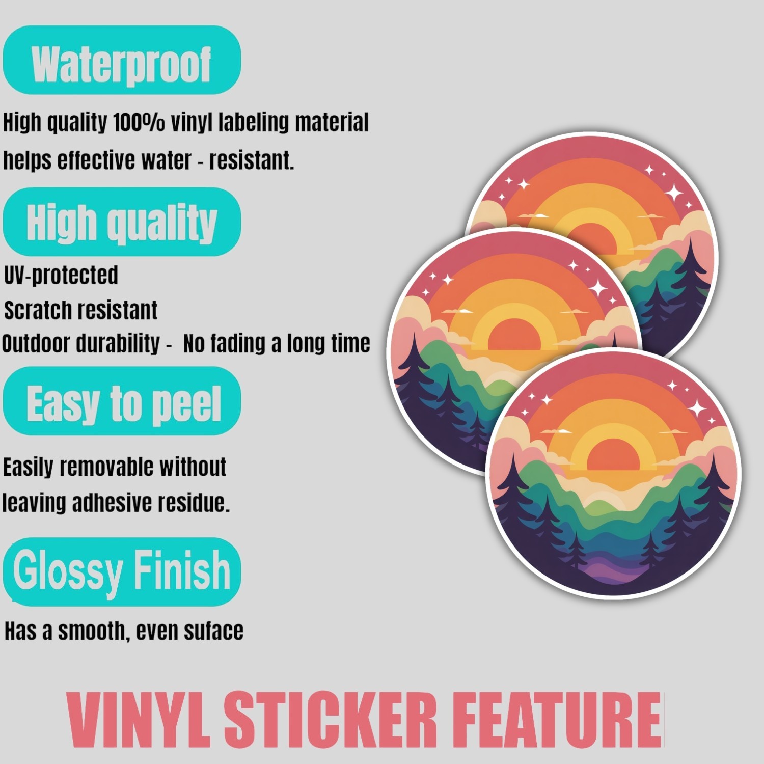 4pcs Subtle LGBTQ+ Pride Stickers – Waterproof Vinyl Decals for Laptop