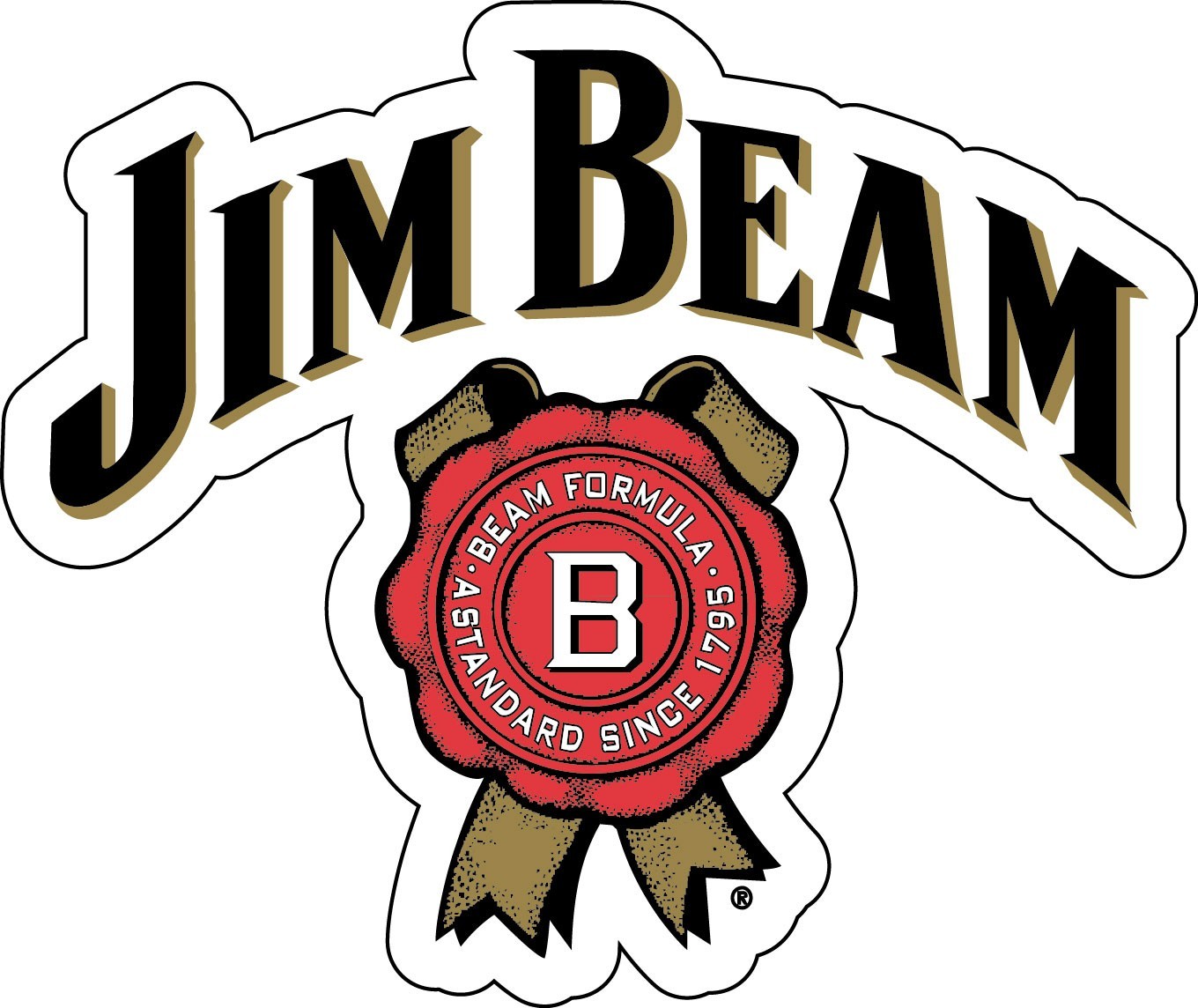 JIM BEAM Sticker Decal *DIFFERENT SIZES* Whiskey Bourbon Alcohol Bar Wall Vinyl