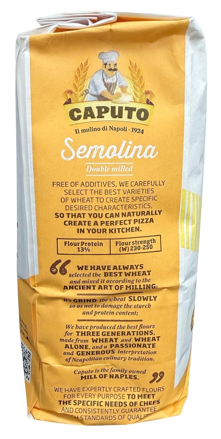 Semolina Wheat Flour 2.2 LB (Pack of 6) 211.2 Ounce 1)