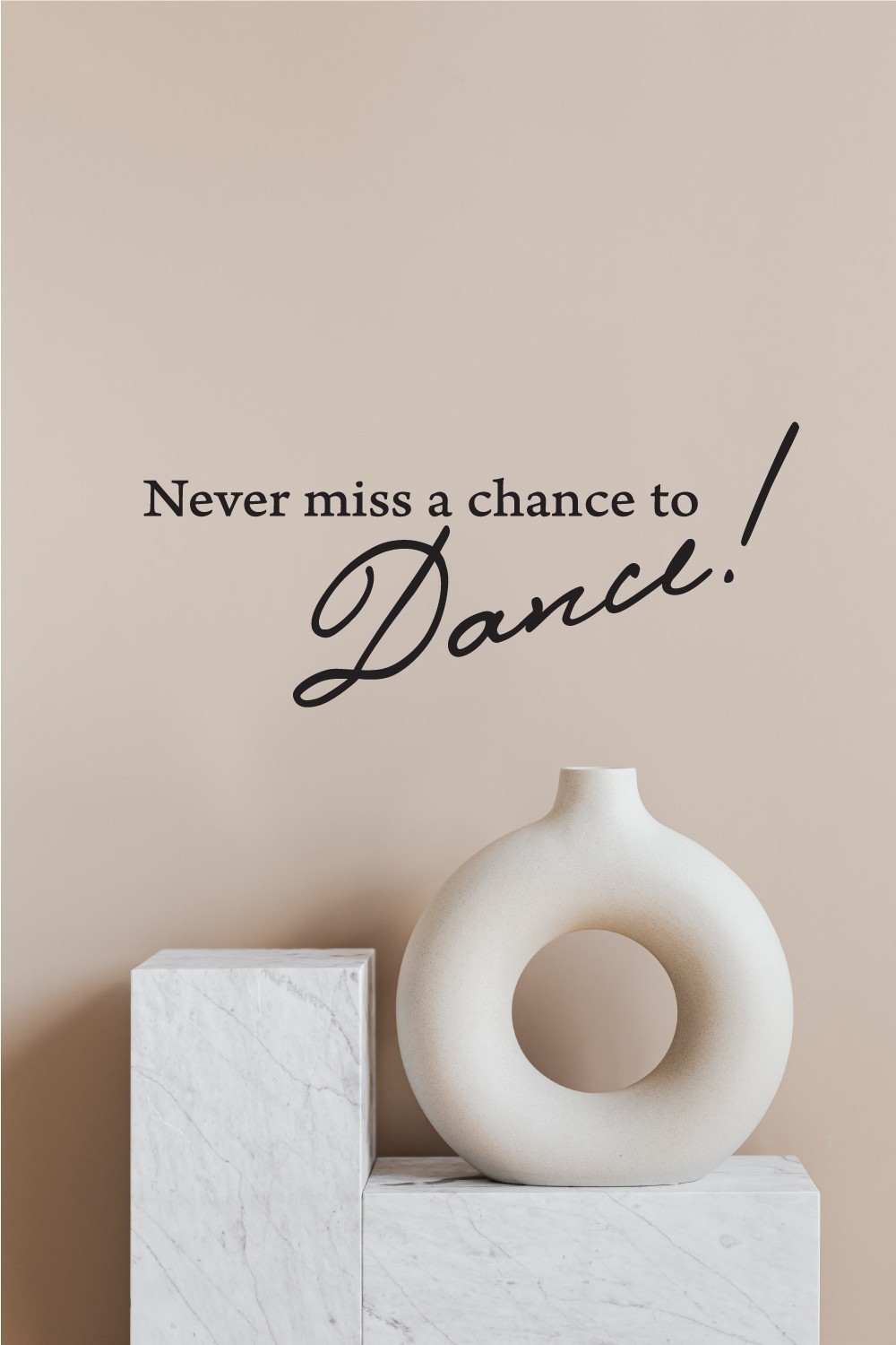 Never Miss a Chance to Dance Vinyl Wall Decal Decor Art Sticker Quotes art home