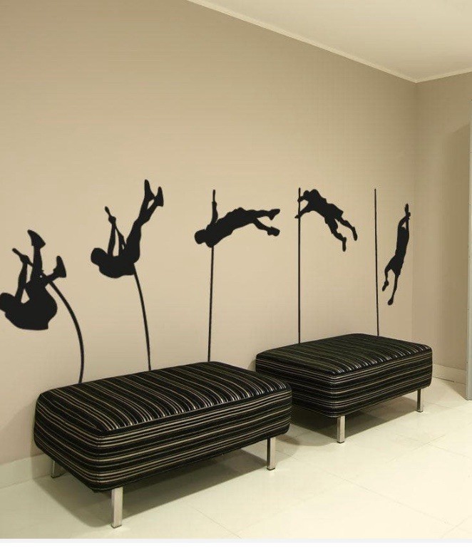 Men’s Pole Vault Wall Stickers Vinyl Wall Decals