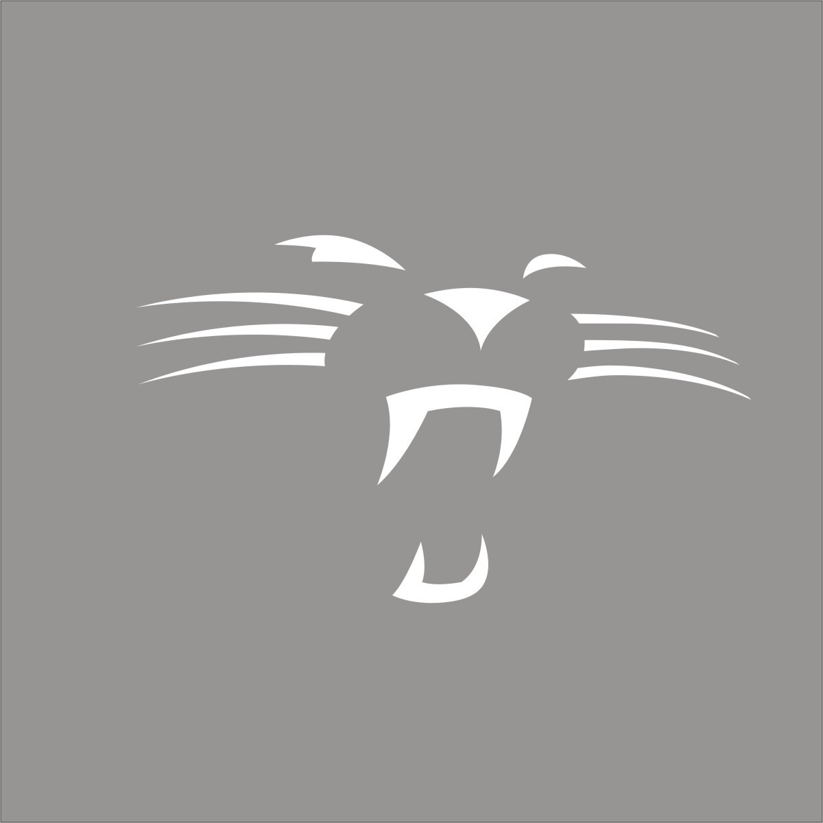 Carolina Panthers #8 NFL Team Logo 1 Color Vinyl Decal Sticker Window Car Wall
