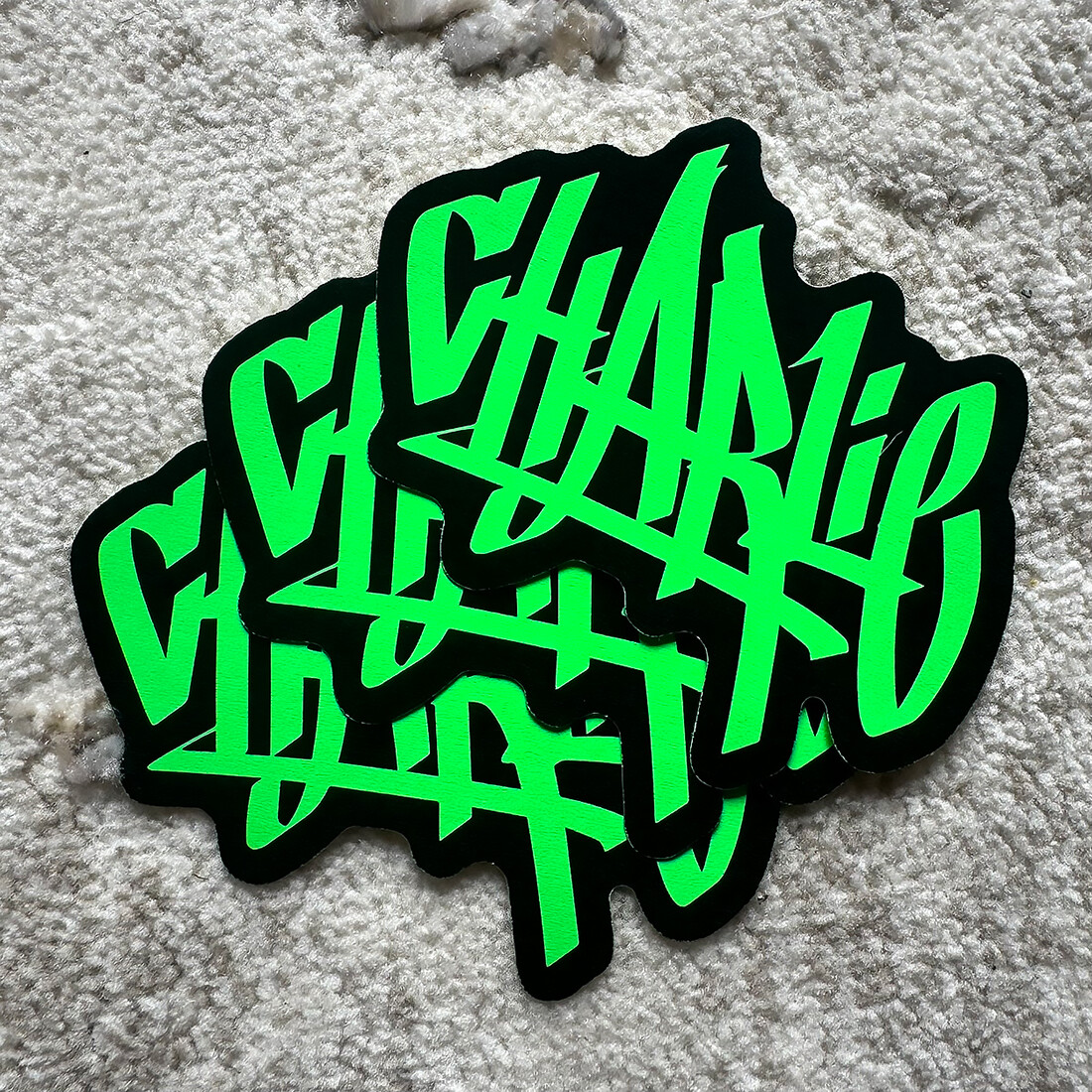Neon Name Sticker Pack : CHARLIE | for school or Office | graffiti | Calligraphy