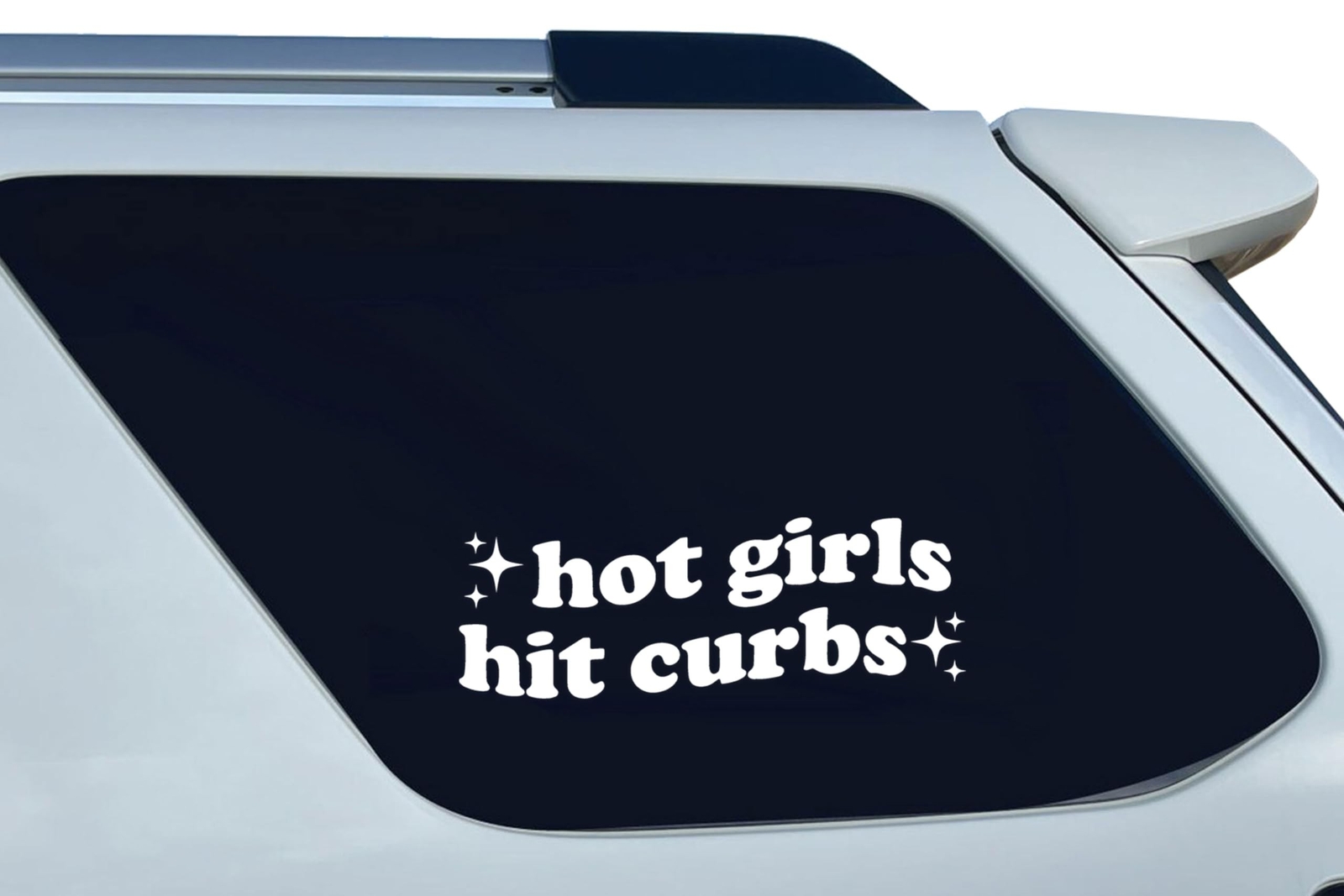 1Pcs Hot Girls Hit Curbs – Trendy Boho Chic Car Mirror Decal & Bumper Sticker…