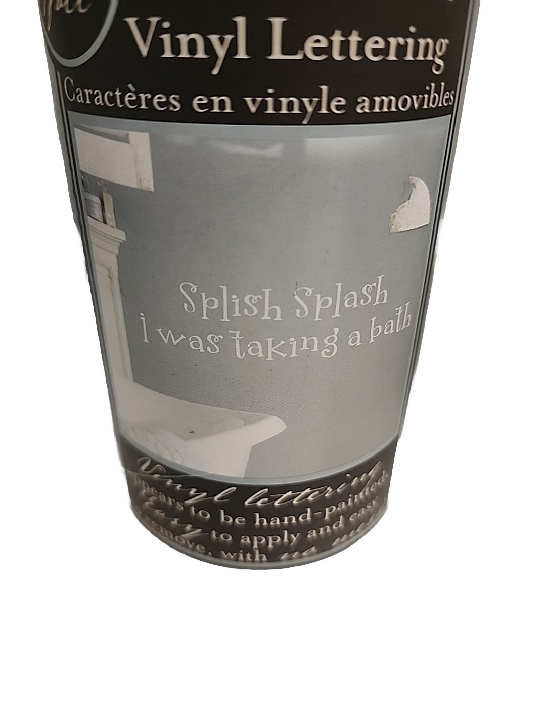 Decal's Vinyl ART Lettering Sticker SPLISH SPLASH I WAS TAKING A BATH Bathroom