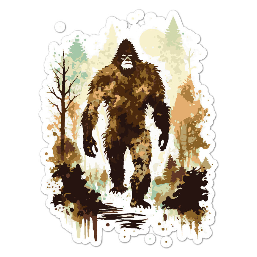 Yeti Bigfoot Sasquatch, Vinyl Decal Sticker, Indoor Outdoor, 3 Sizes, #9261