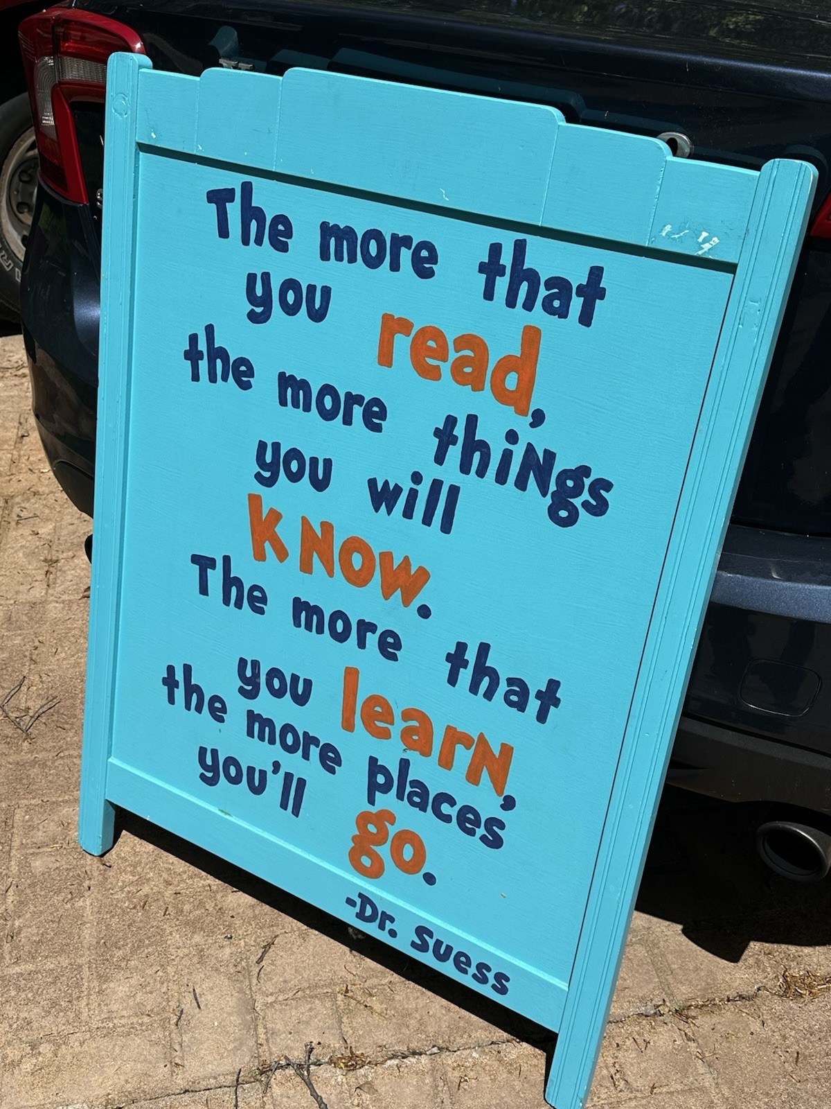 VTG Inspirational Dr Suess Education Learning Quotes Wooden Wall Panel 31" X 41"