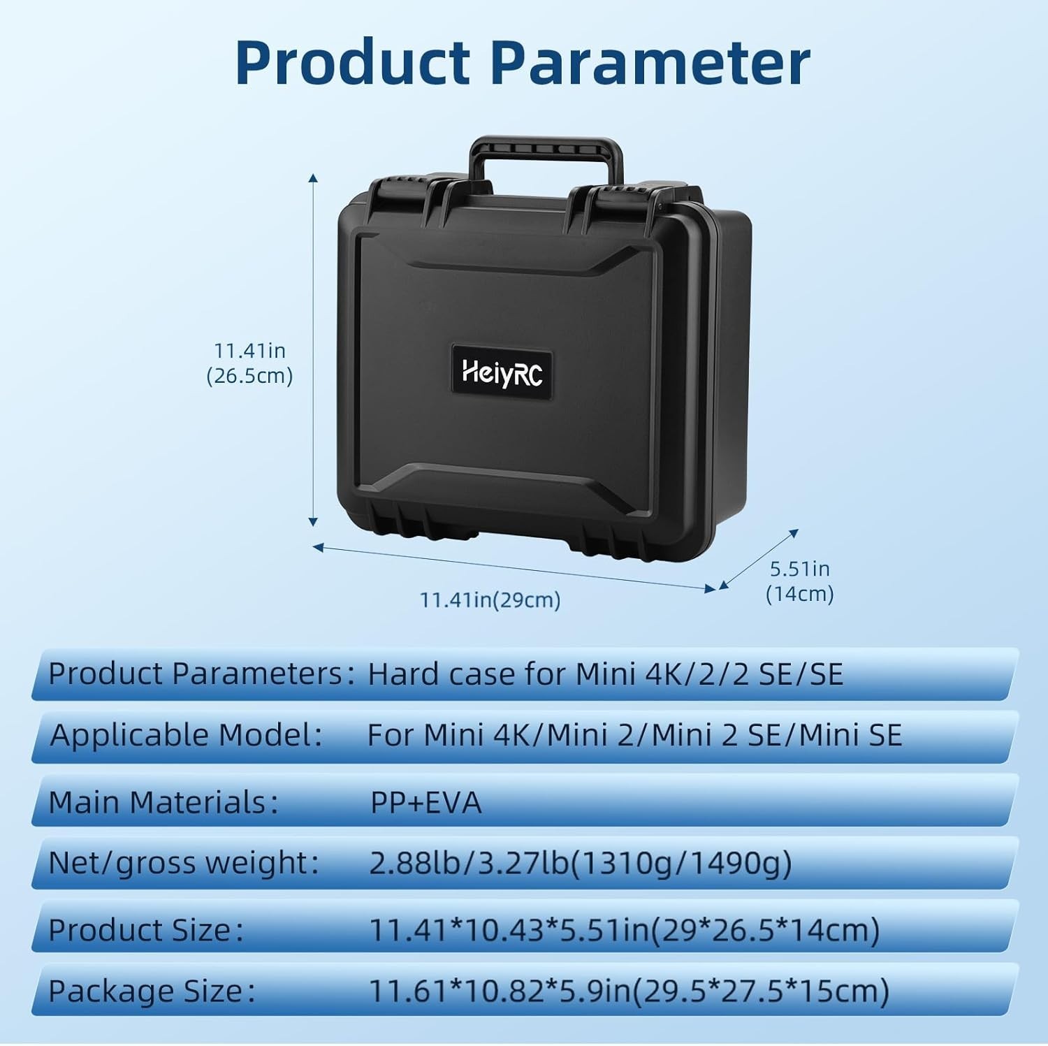 Mini 2 SE 4K Waterproof Hard Case Portable Travel Box For DJI Mavic Drone**
