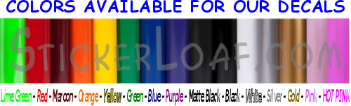 PERSONALIZED CAR WINDOW DECAL bumper sticker Rock Band Store Name Custom Text