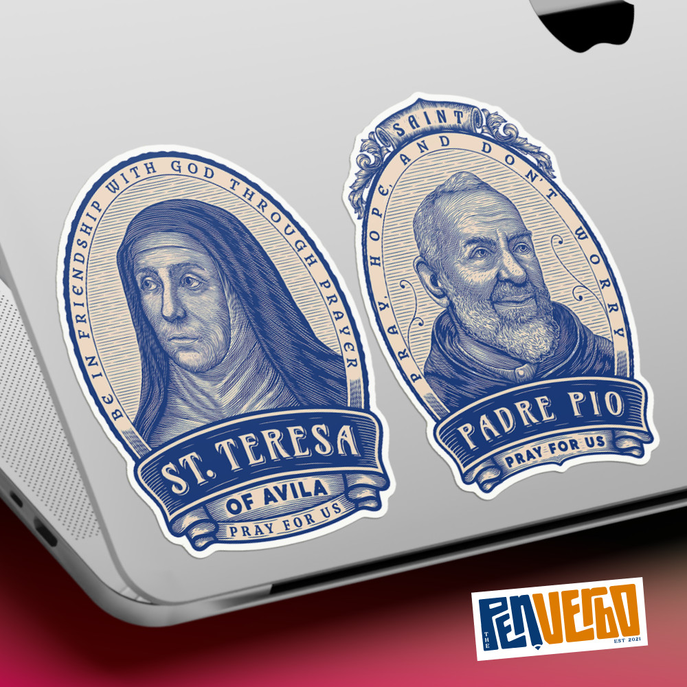Saint Teresa of Avila Quote Sticker | Saint Quote | Religious Sticker | SQ448