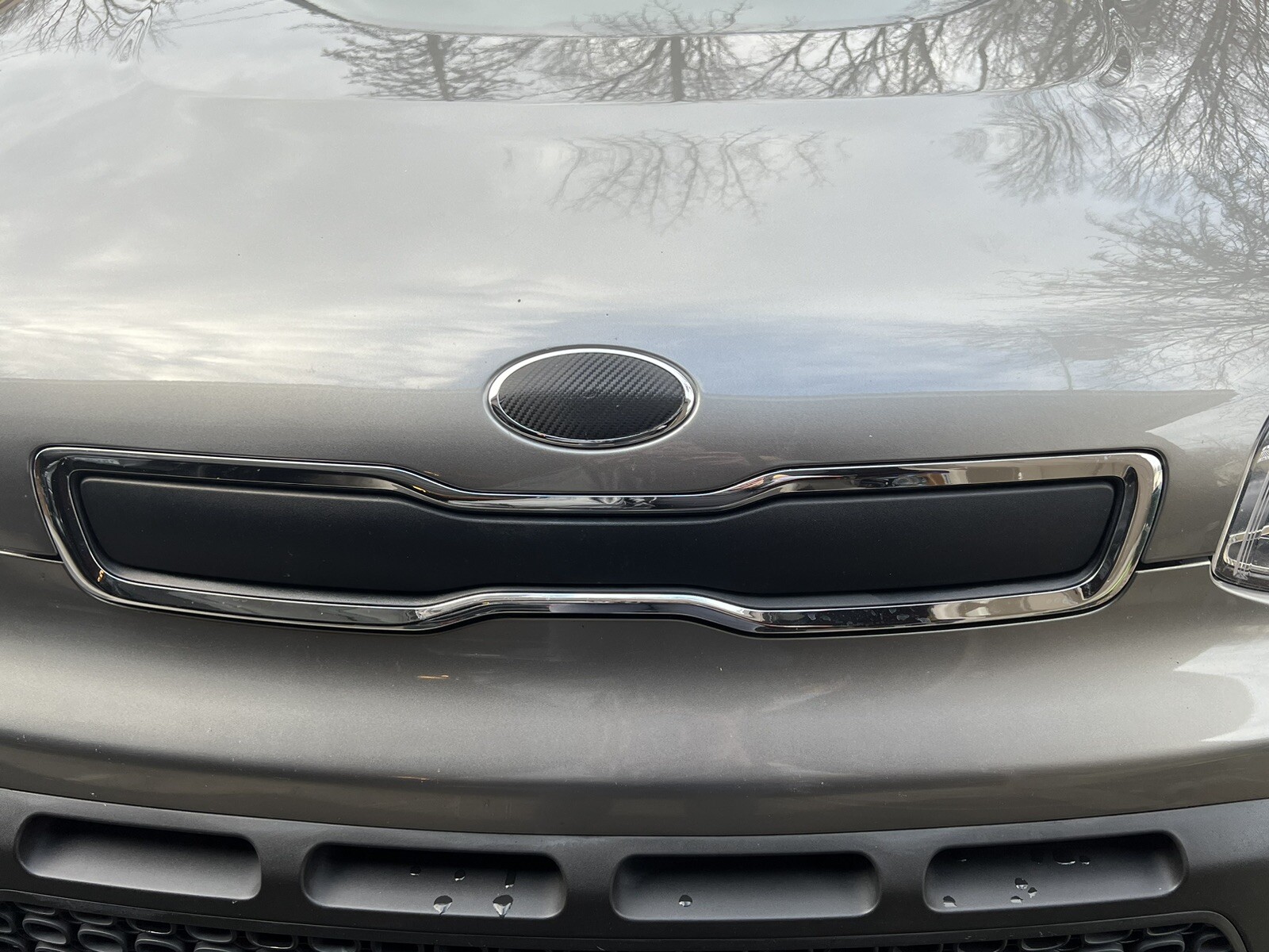 Carbon Fiber Emblem overlay decal Decals graphics fit any 2014 2015 Kia Soul