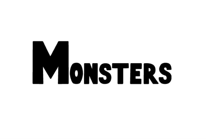 Monsters Toy Storage Decal Sticker Vinyl Label for Toy Bin Toy Box