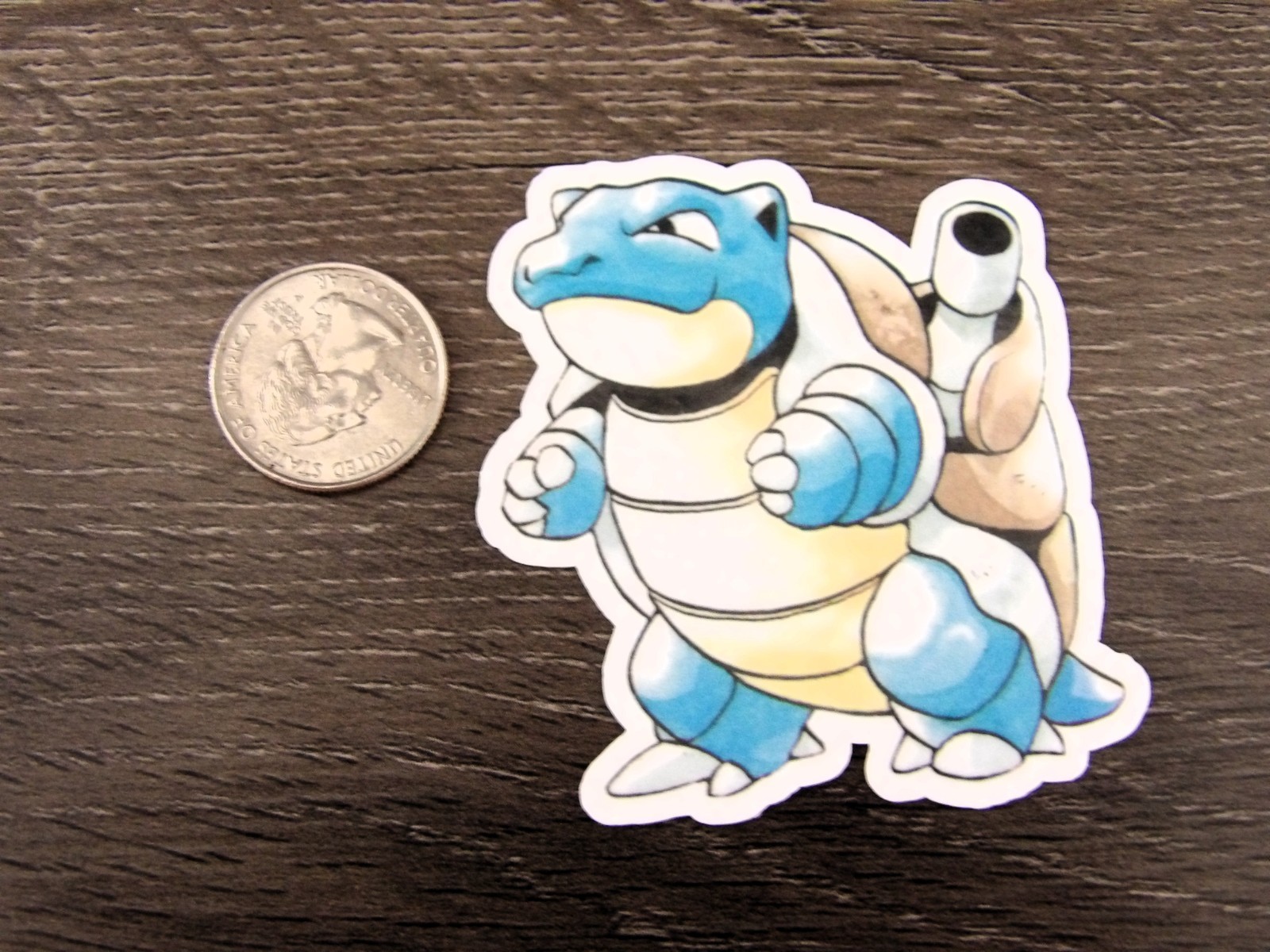Gen 1 & 3 Squirtle, Wartortle, Blastoise Stickers, Lot of 9 Vinyl, Waterproof