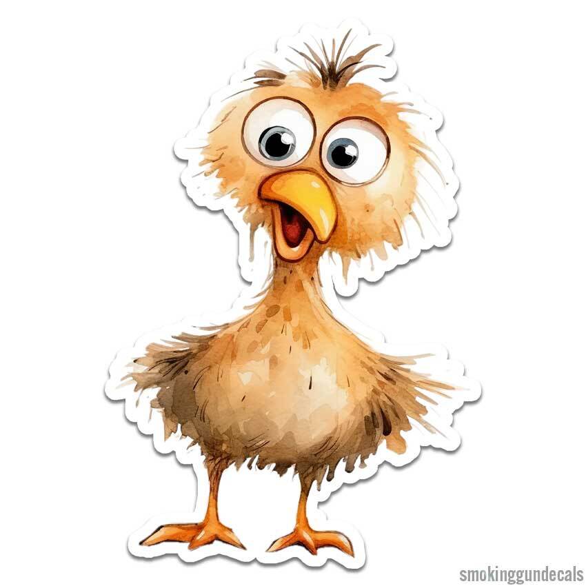 Baby Chick Chicken, Vinyl Decal Sticker, Indoor Outdoor, 3 Sizes, #12317
