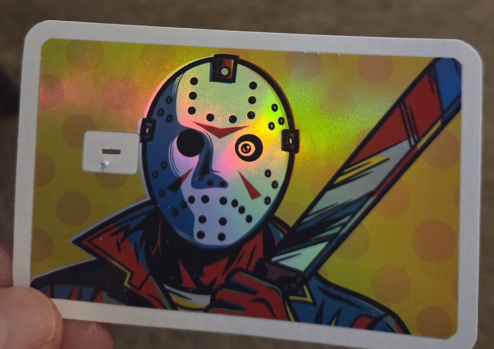 Pop Art Killer ATM Debit Credit Sticker Skin Halloween Horror Jason Michael 13th